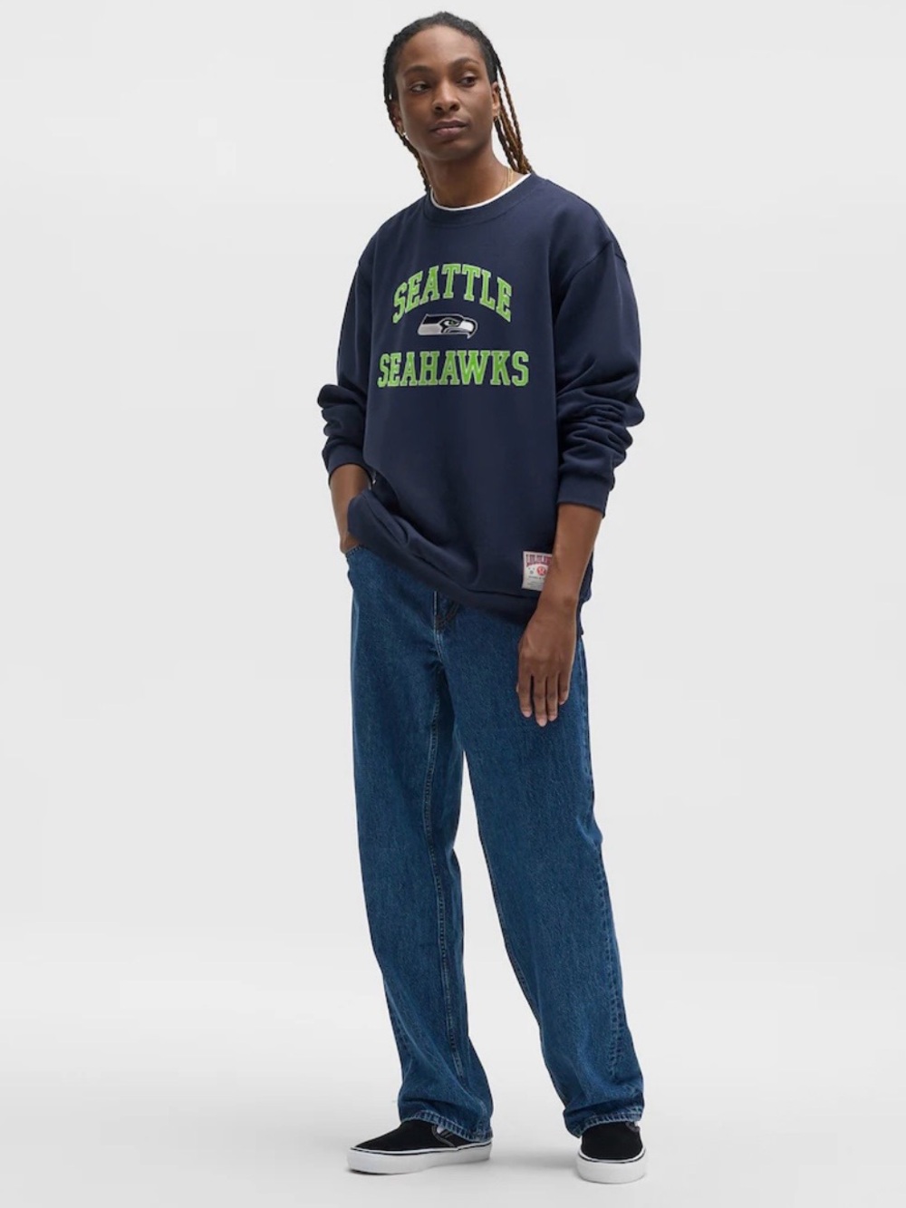 NWT NFL Shop Seattle Seahawks Lululemon Collab Steady State Crew Sz L - Picture 3 of 10